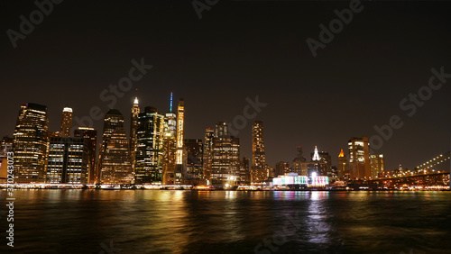 landscape photo of  lower Manhattan night time  © mimilee