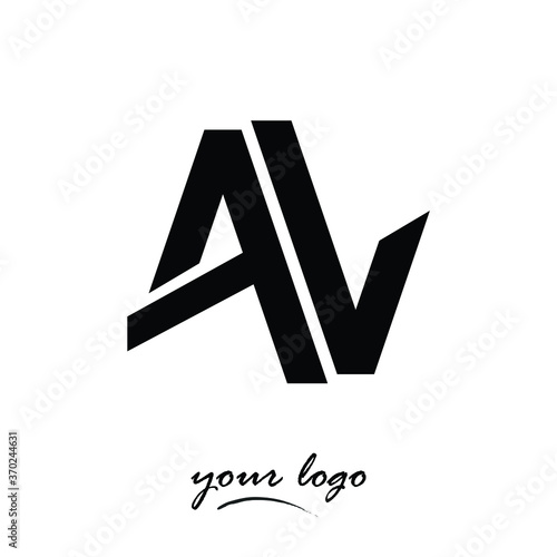 Logo VA vector illustration