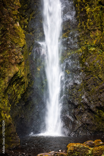 Hidden waterfall in Colombian jungle © jcm113