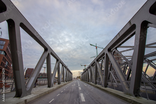 The Magdeburger bridge in Hamburg, Germany