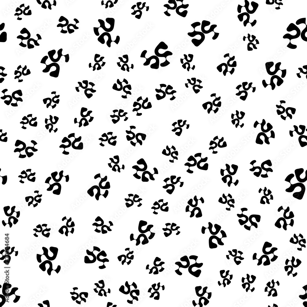 black and white graphic pattern and simple elements