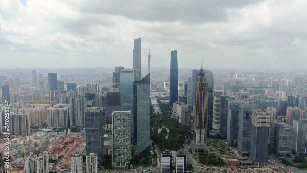 Aerial view of Guangzhou city in China. Drone shot footage 4k(UHD). Aerial view of Guangzhou city in China. Drone shot footage 4k(UHD).