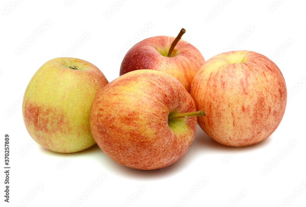 Fresh red apples isolated on white background Fresh red apples isolated on white background