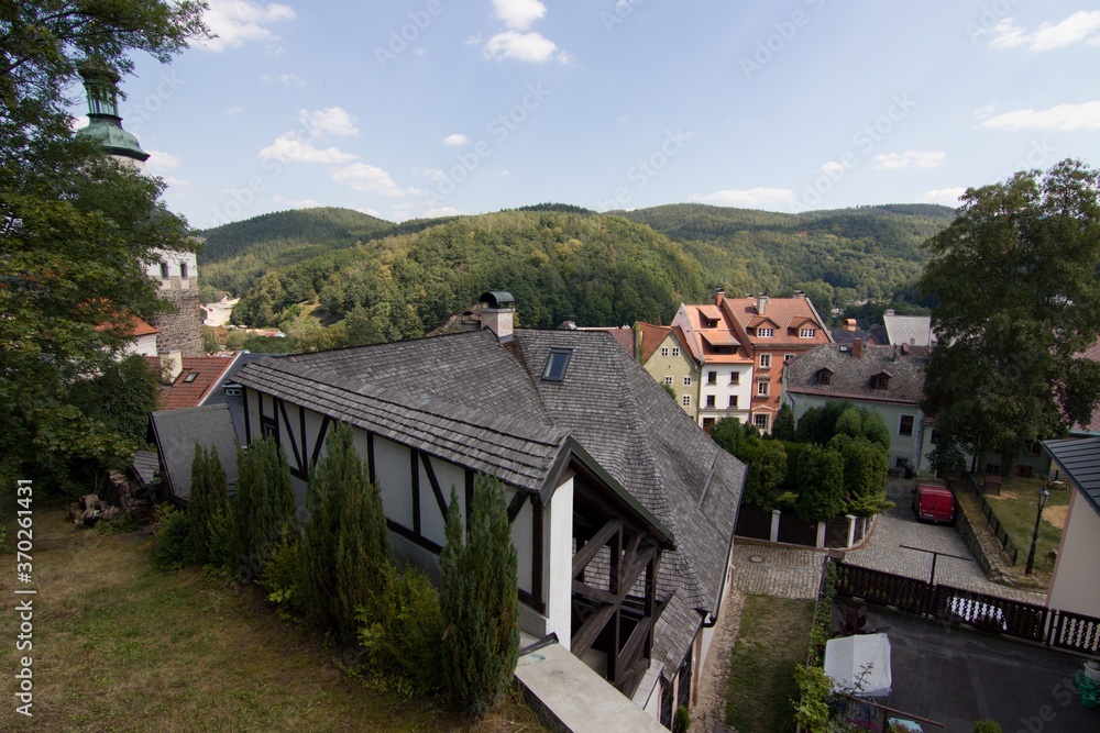 The town of Loket in the Karlovy Vary region