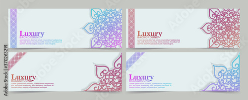Vibrant mandala style decoration beautiful background design