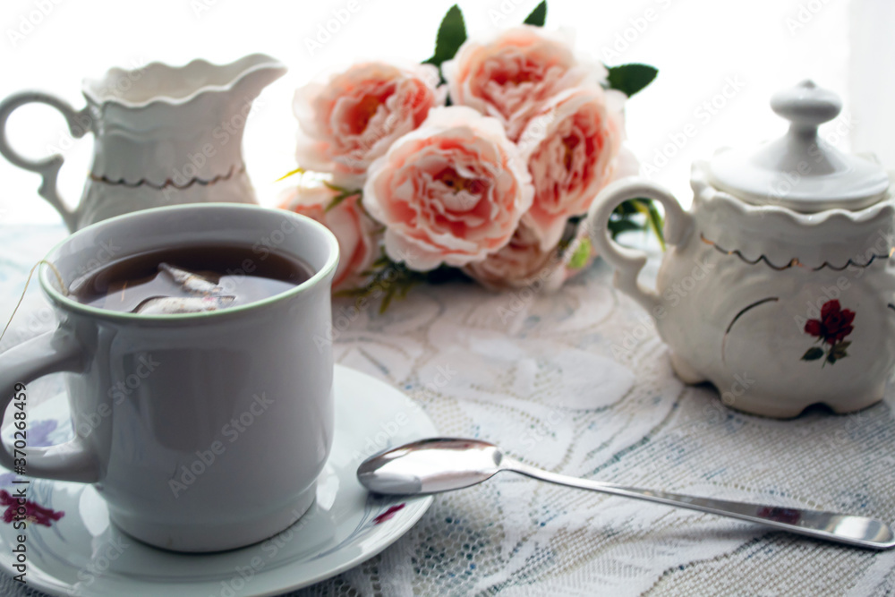 tea and flowers tea and flowers
