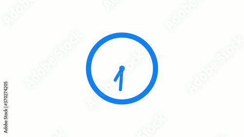 Free Download Aqua color clock icon,12 hours clock icon on white background - GFXLoad