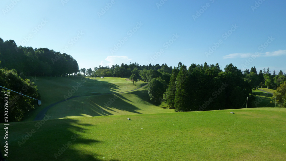 Obraz premium 一切修正していないゴルフコースのナマ画像