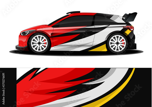 Car decal wrap design vector abstract strip for Company car wrap  sticker  and decal
