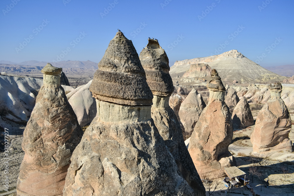 images of rock formations in Cappadocia without people
