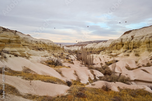 Obraz na płótnie images of rock formations in Cappadocia without people w salonie