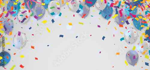 Balloons Card with use to present section label Discounts SALE Vector Illustration EPS 10