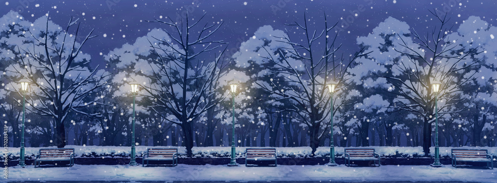 Snowfall Anime Wallpapers  Wallpaper Cave