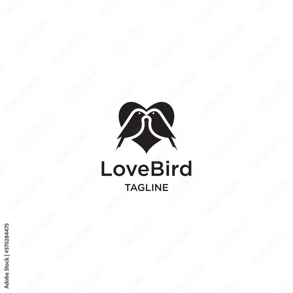 Obraz premium Black birds logo design template - vector