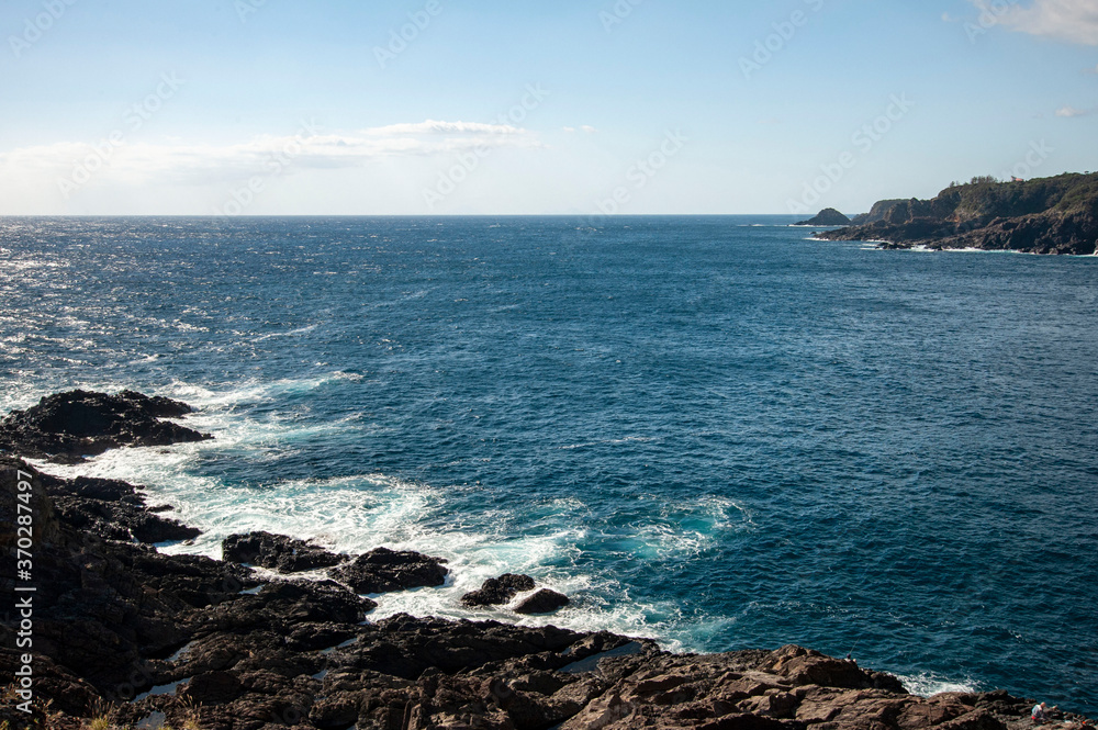 屋久島の谷崎鼻岬からの美しい眺望