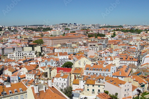 Portugal, beautiful panorama cityscape of Lisbon