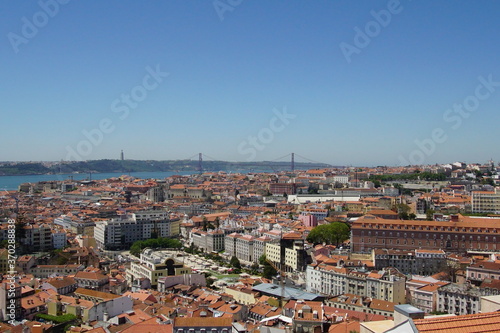 Portugal  beautiful  panorama cityscape of Lisbon
