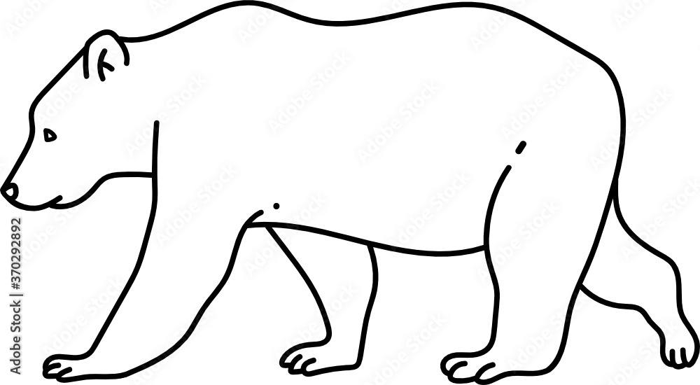 Bear Minimal Line Art Bear Minimal Line Art