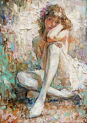 Obrazy Baletnica  portret-dziewczyny-w-baletkach