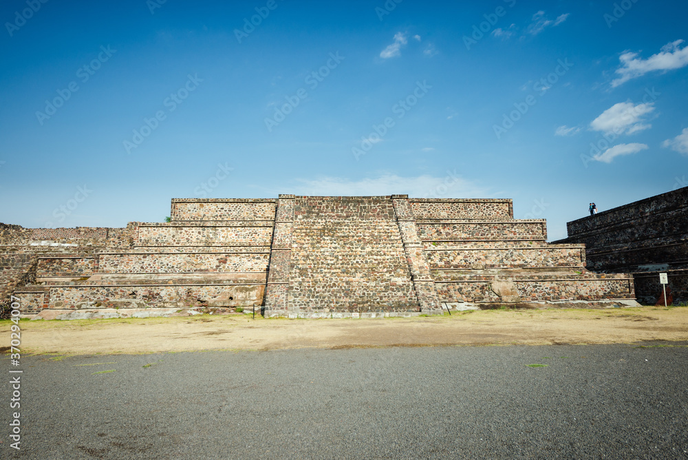Fototapeta premium Ruins of Aztec pyramid near Mexico City
