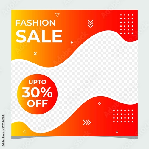 Fashion sale social media post design.Slides abstract Unique Editable modern Social Media banner Template.Anyone can use This Design Easily.Promotional web banner for social media.