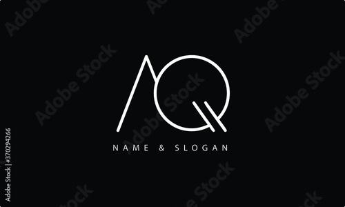 AQ, QA, A, Q abstract logo letters monogram