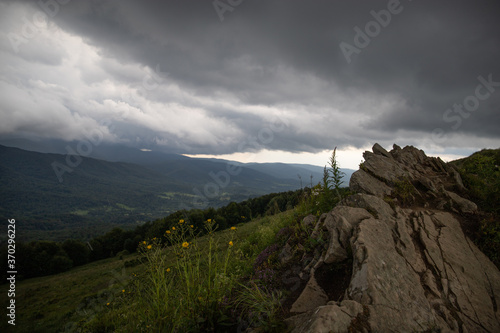 View from Przelęcz Orłowicza, Bieszczady, Poland