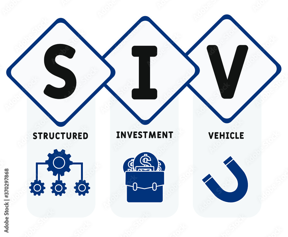 SIV structured investment vehicle. business concept. vector
