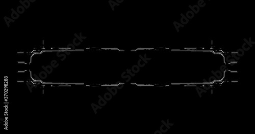 Digital Hi-Tech Lower Thirds. 4K Motion graphics element.