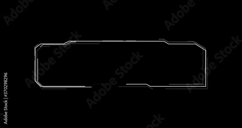 Digital Hi-Tech Lower Thirds. 4K Motion graphics element.