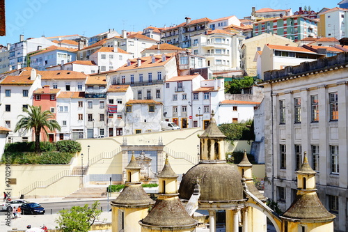 Portugal, beautiful cityscape in the street of Coimbra at daytime