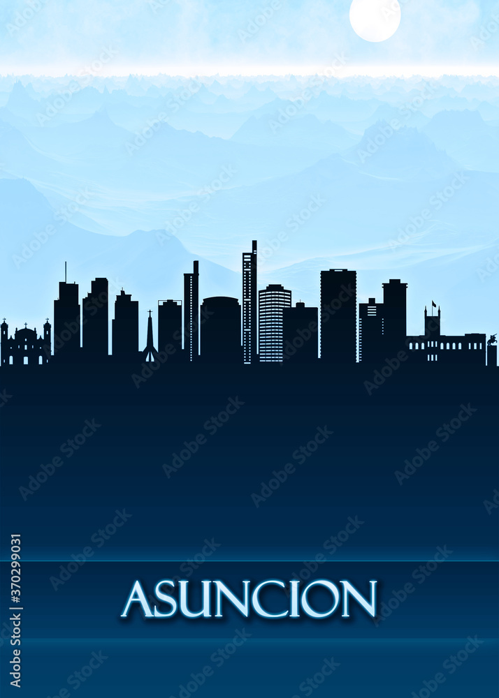 Asuncion City Skyline