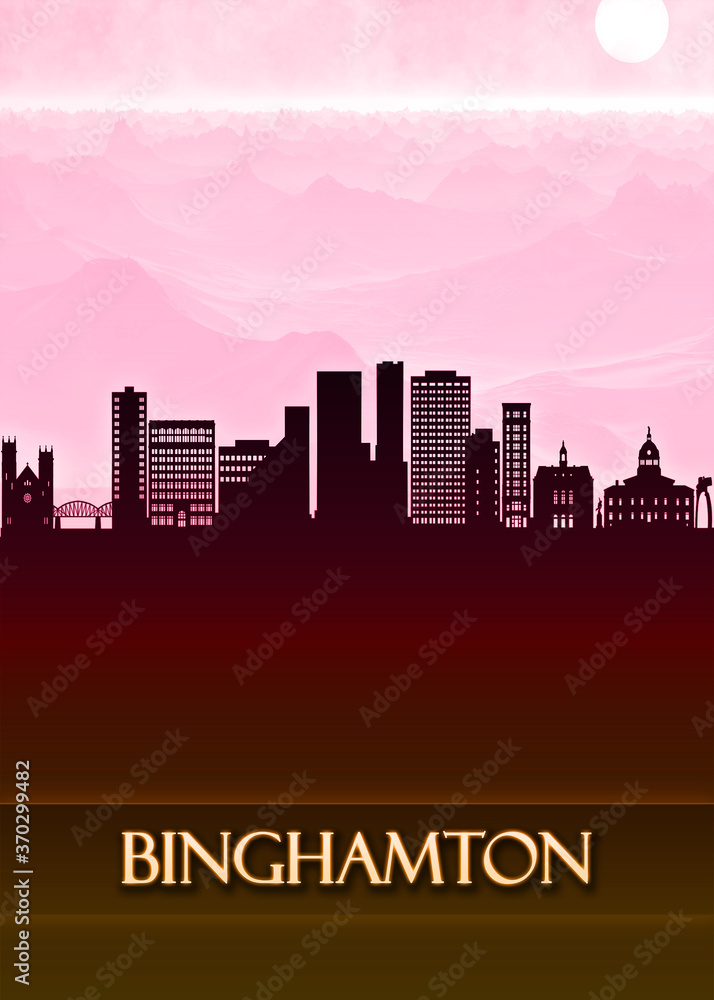 Binghamton City Skyline