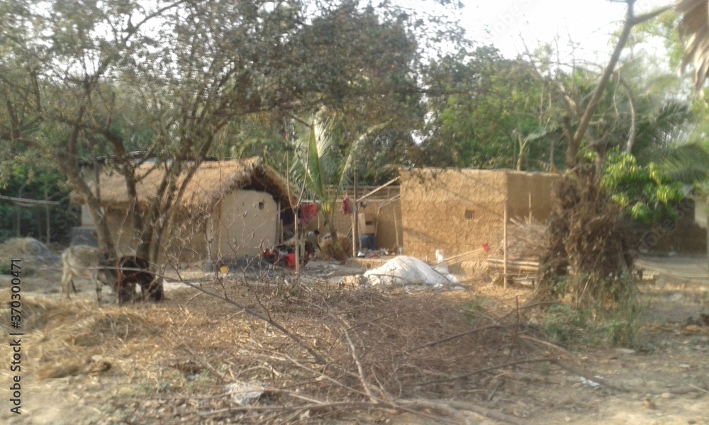 house made by soil, mud And grass house made by soil, mud And grass