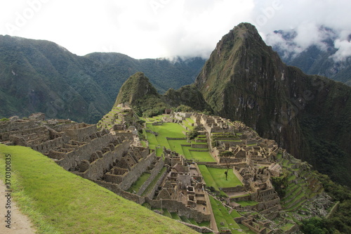 View of Machu Picchu, Peru, South America.