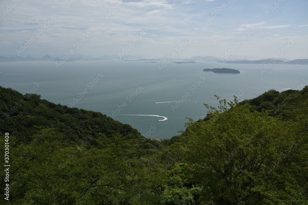 日本の岡山の王子が岳の風景 日本の岡山の王子が岳の風景