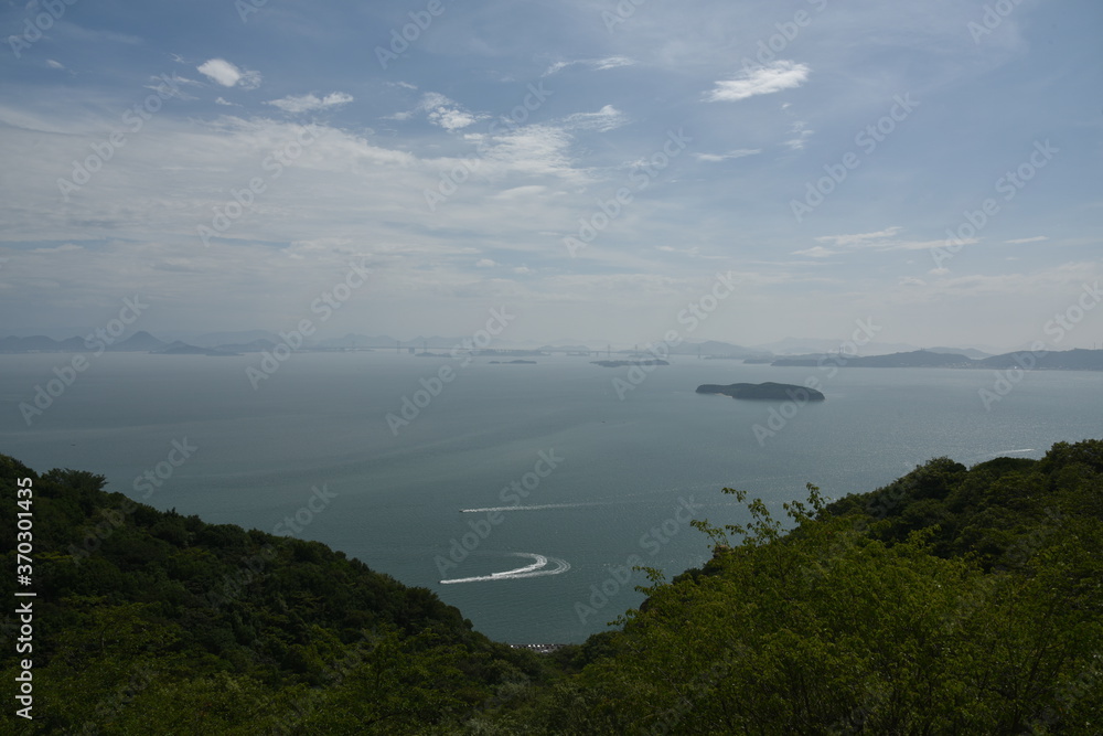 日本の岡山の王子が岳の風景 日本の岡山の王子が岳の風景