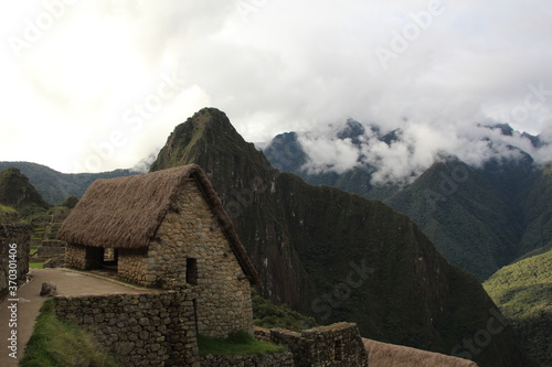 View of Machu Picchu  Peru  South America.