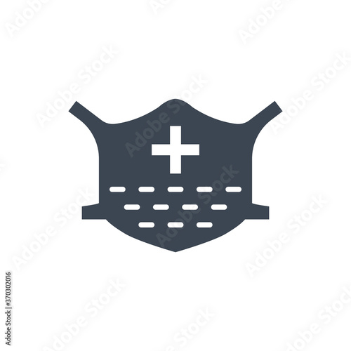 Surgical mask icon ( vector illustration )