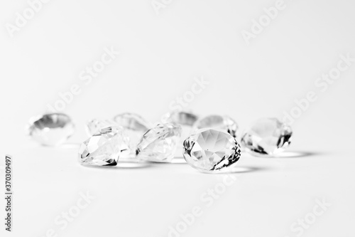 diamonds isolated on white