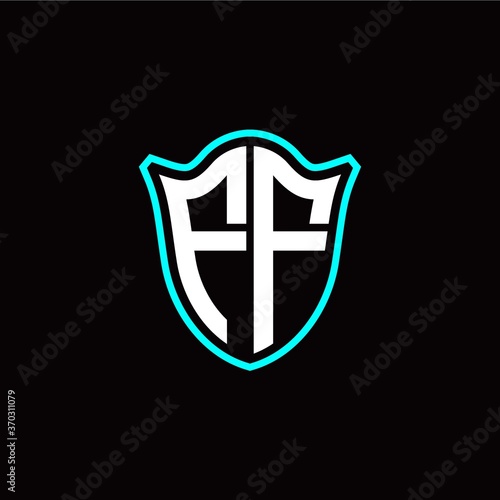 Free Download F F initials monogram logo shield designs modern - GFXLoad