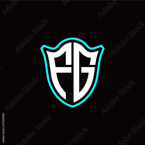 Free Download F G initials monogram logo shield designs modern - GFXLoad