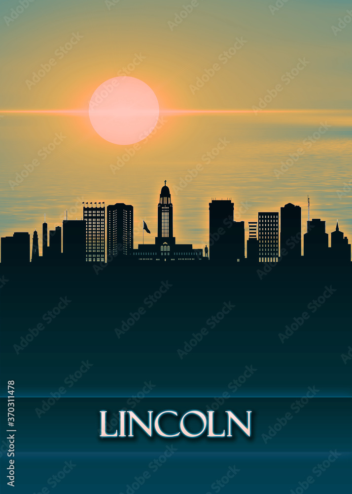 Lincoln City Skyline