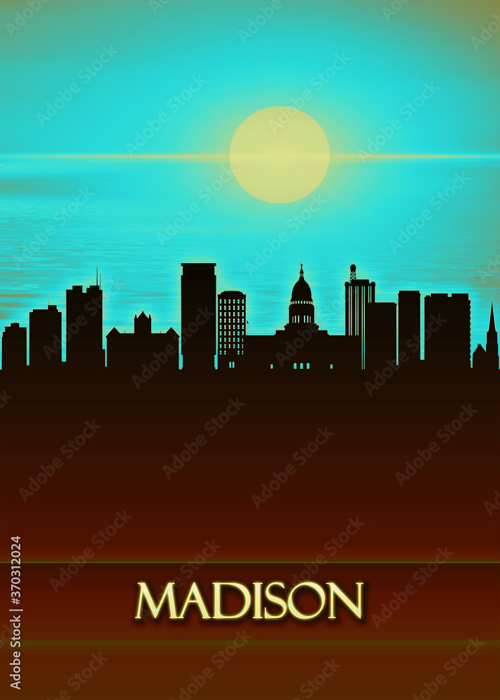 Madison City Skyline