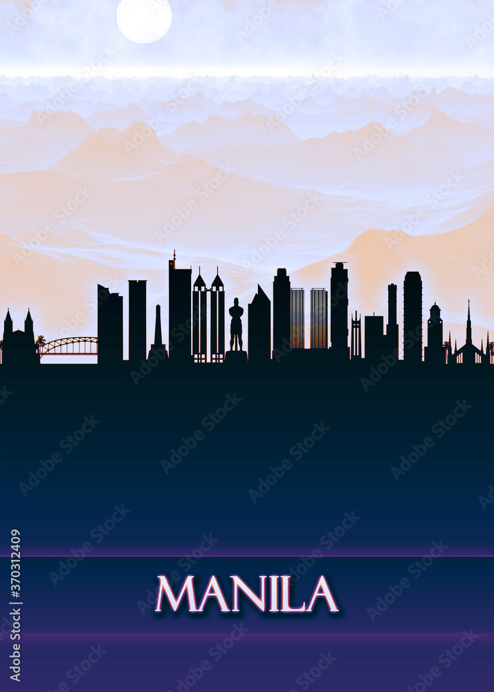 Manila City Skyline