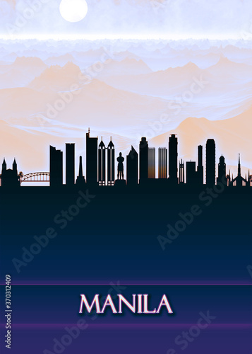 Manila City Skyline