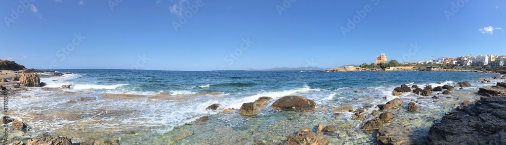 alghero seafront, sardinia, italy alghero seafront, sardinia, italy