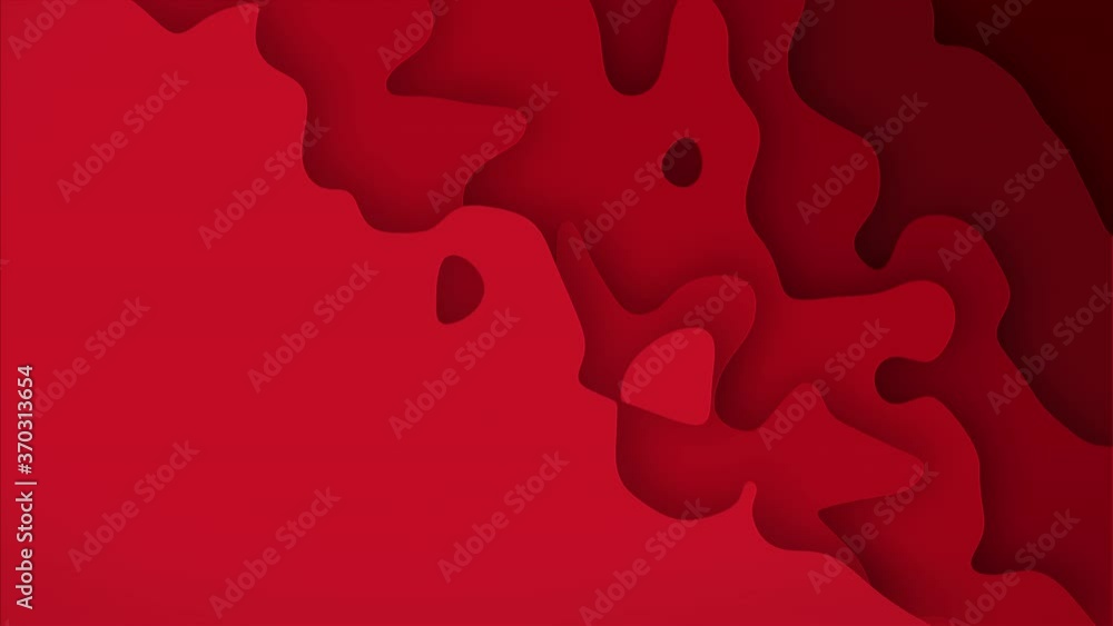 Red cut paper animated background. Red cut paper animated background.
