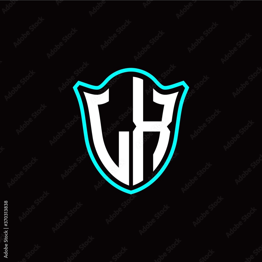 L X initials monogram logo shield designs modern L X initials monogram logo shield designs modern