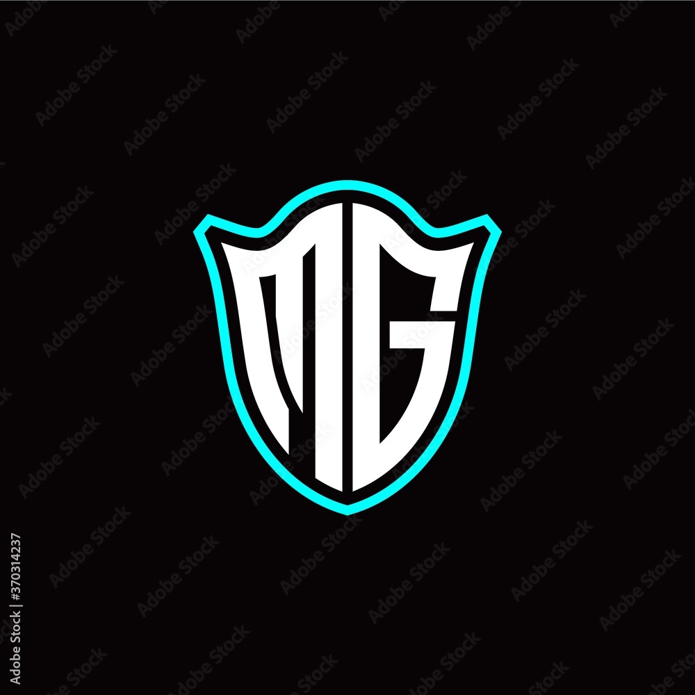 M G initials monogram logo shield designs modern M G initials monogram logo shield designs modern